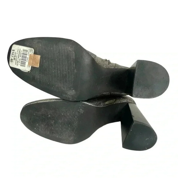 Design Lab x Lord&Taylor Maala Boots Size 8B Metallic Silver Pewter High Heels. - Picture 10 of 16